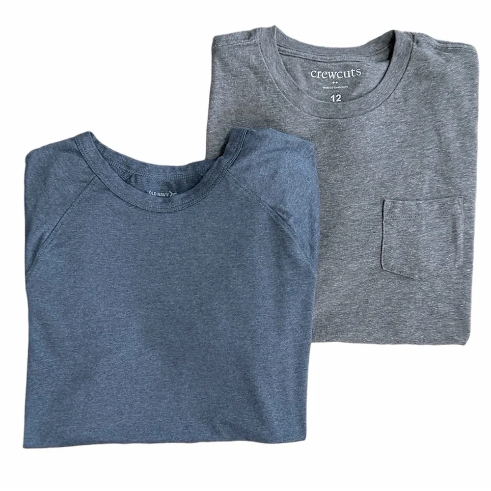 Crewcuts Pocket Tee + Old Navy Active Boys' Short Sleeve T-Shirt Bundle Sz 12